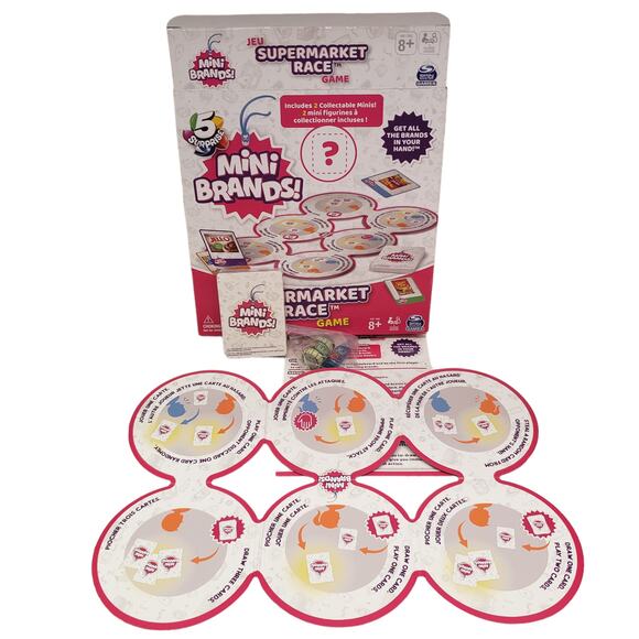 5 Surprise Mini Brands Supermarket Race Board Game and Collectible Mini Brands - Picture 6 of 7